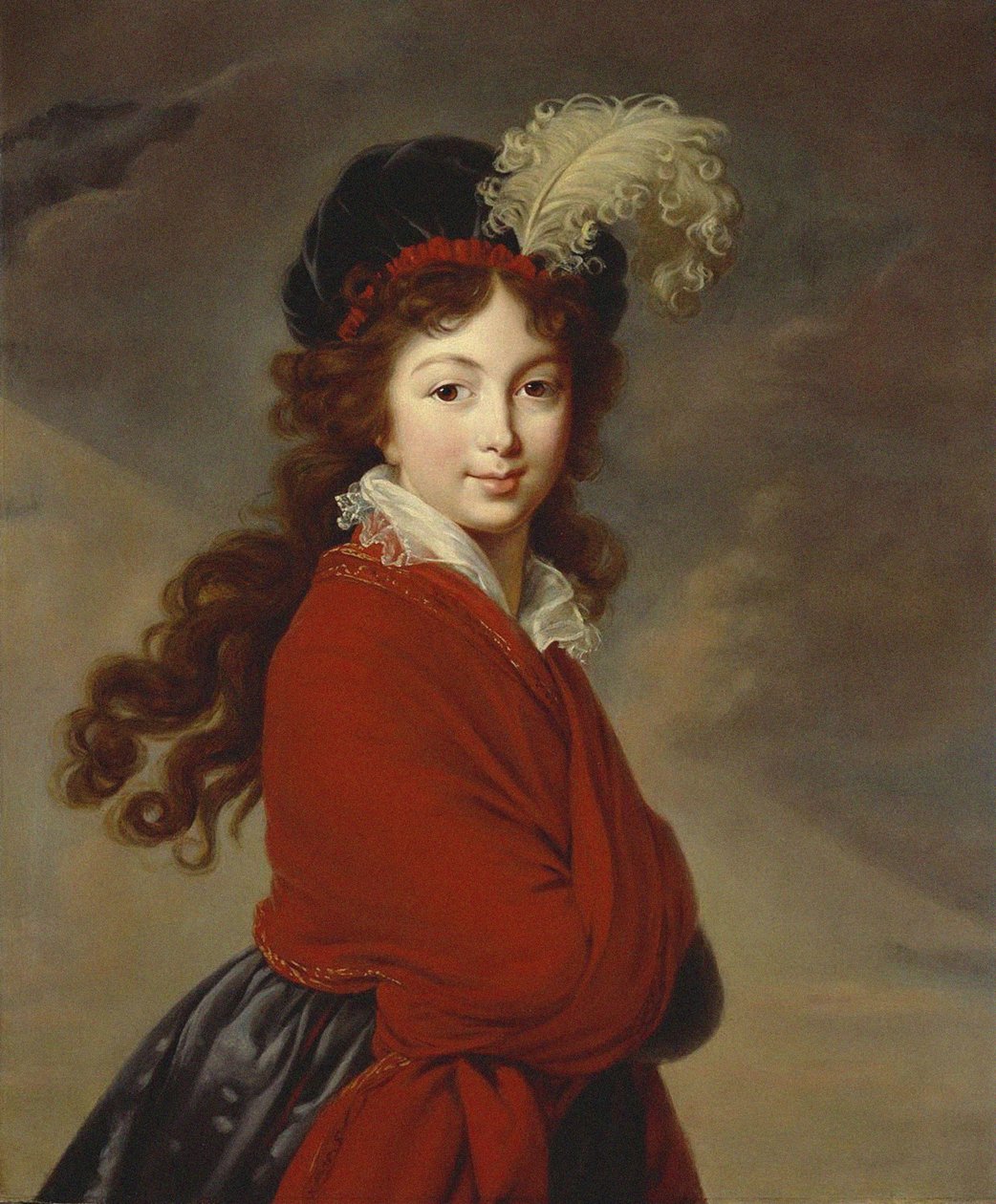 Portret księżnej Anny Fiodorowny z Rosji 1781-1860, księżnej Juliany Sachsen-Coburg-Saalfeld, autorstwa Elisabeth Louise Vigee Lebrun