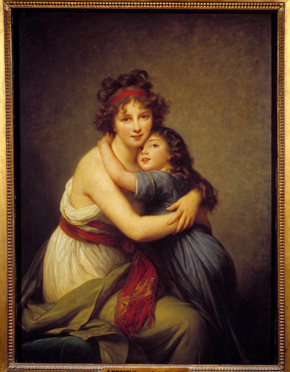 Portret Madame Vigee Lebrun i jej córki Jeanne-Lucie-Louise, znanej jako Julie (1780-1819) autorstwa Elisabeth Louise Vigee Lebrun