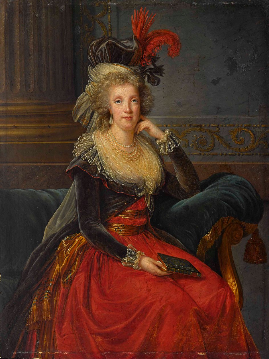 Portret Marii Karoliny Austrii 1752-1814. autorstwa Elisabeth Louise Vigee Lebrun
