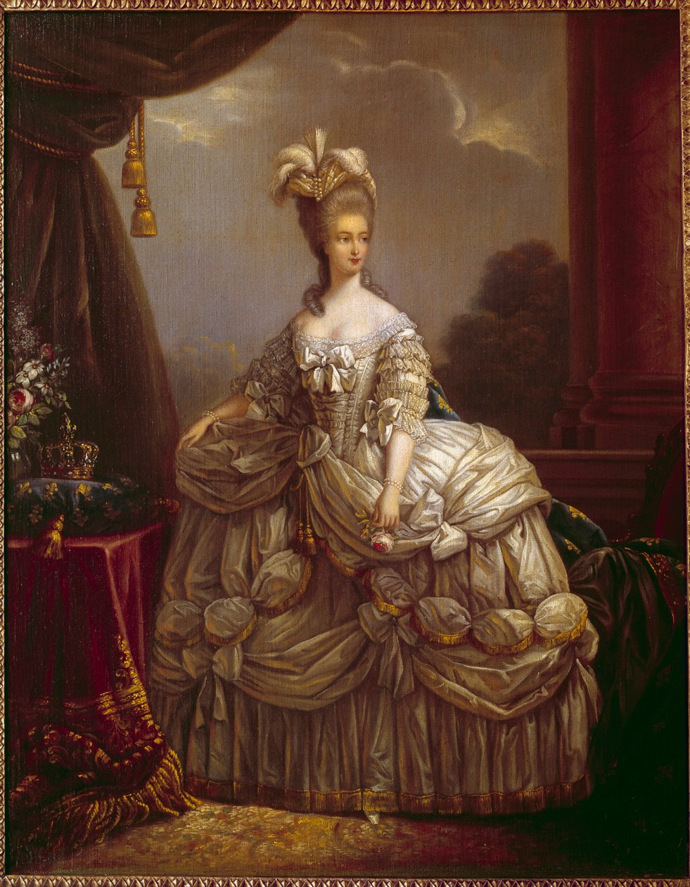Portret Marii Antoniny – Lorraine Habsburg (1755-1793) Królowa Francji Obraz Marie Elisabeth Louise Vigee Le brun (lub Vigee-Lebrun lub Vigee Lebrun) (1755-1842) XVIII-wieczne Compiegne, musee national du chateau autorstwa Elisabeth Louise Vigee Lebrun