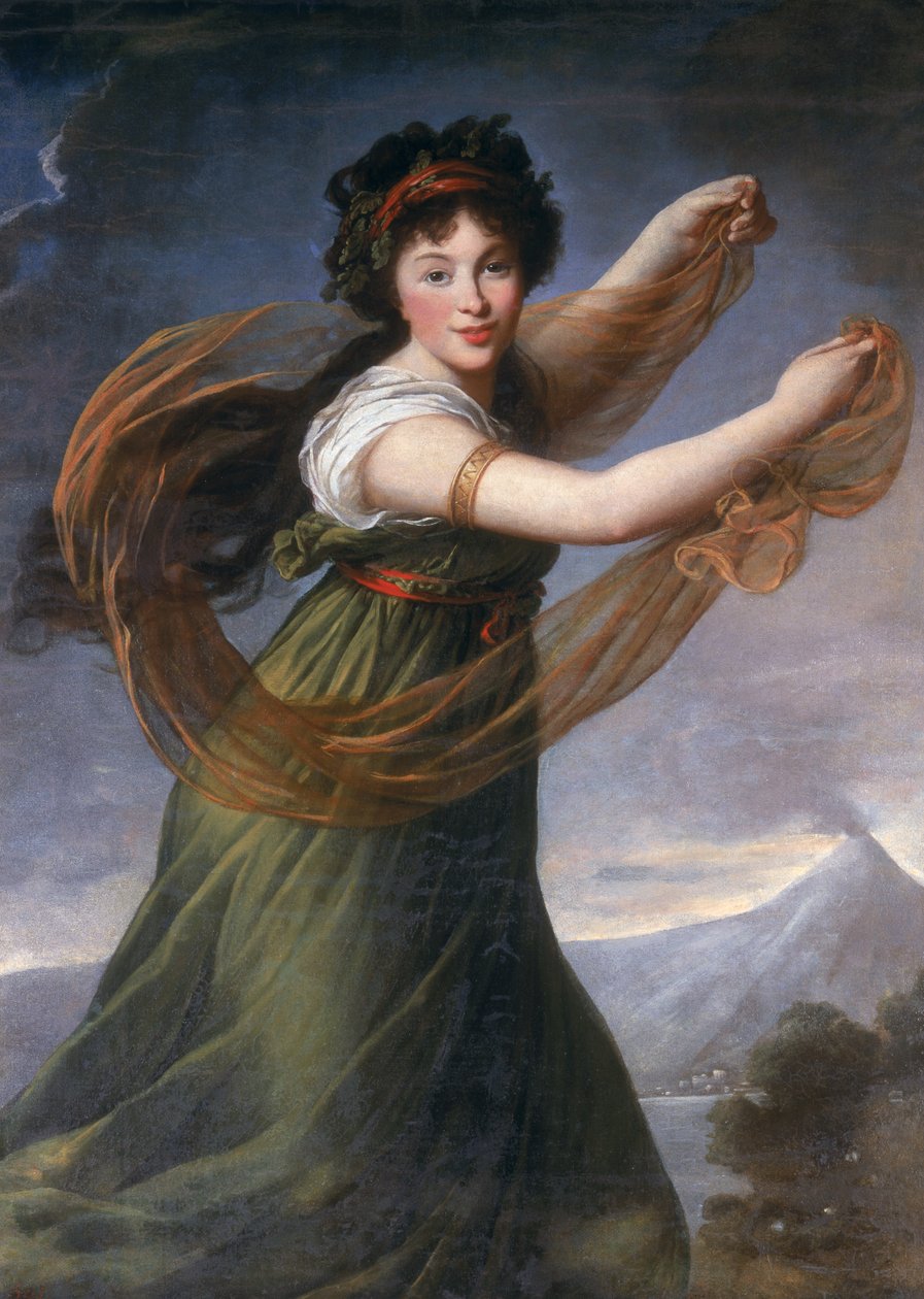 Portret Pelagii Sapiezyny, 1794 autorstwa Elisabeth Louise Vigee Lebrun