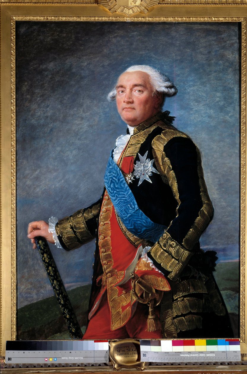 Portret Philippe Henri, markiza de Segur (1724-1801) marszałka Francji Ministra Obraz Marie Elisabeth Louise Vigee Le Brun (lub Vigee-Lebrun lub Vigee Lebrun) (1755-1842). 1789. Rozmiar 1,15x0,81m. - Portret Philippe Henri, markiza de Segur (172 autorstwa Elisabeth Louise Vigee Lebrun