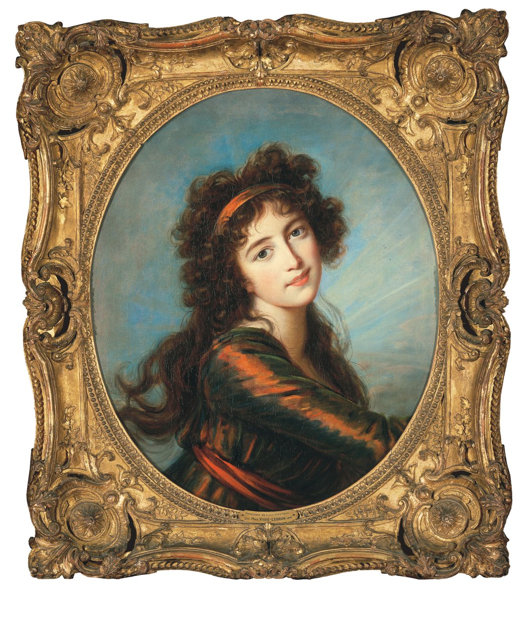 Portret księżnej Karoliny de Liechtenstein autorstwa Elisabeth Louise Vigee Lebrun