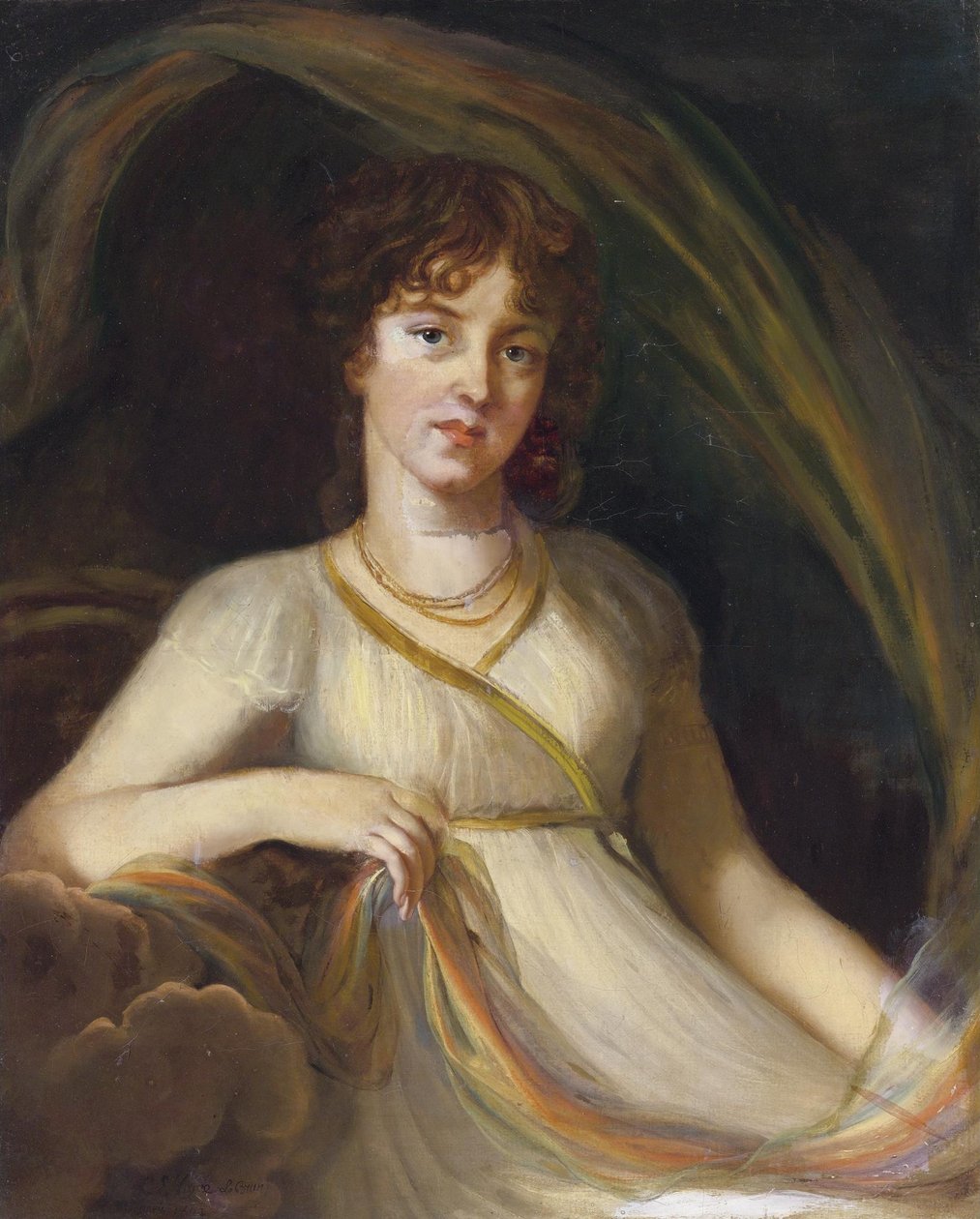 Portret księżniczki Ekateriny Osipovny Tiufyakiny, z domu Khorvat 1777-1802 jako Iris, 1802 autorstwa Elisabeth Louise Vigee Lebrun