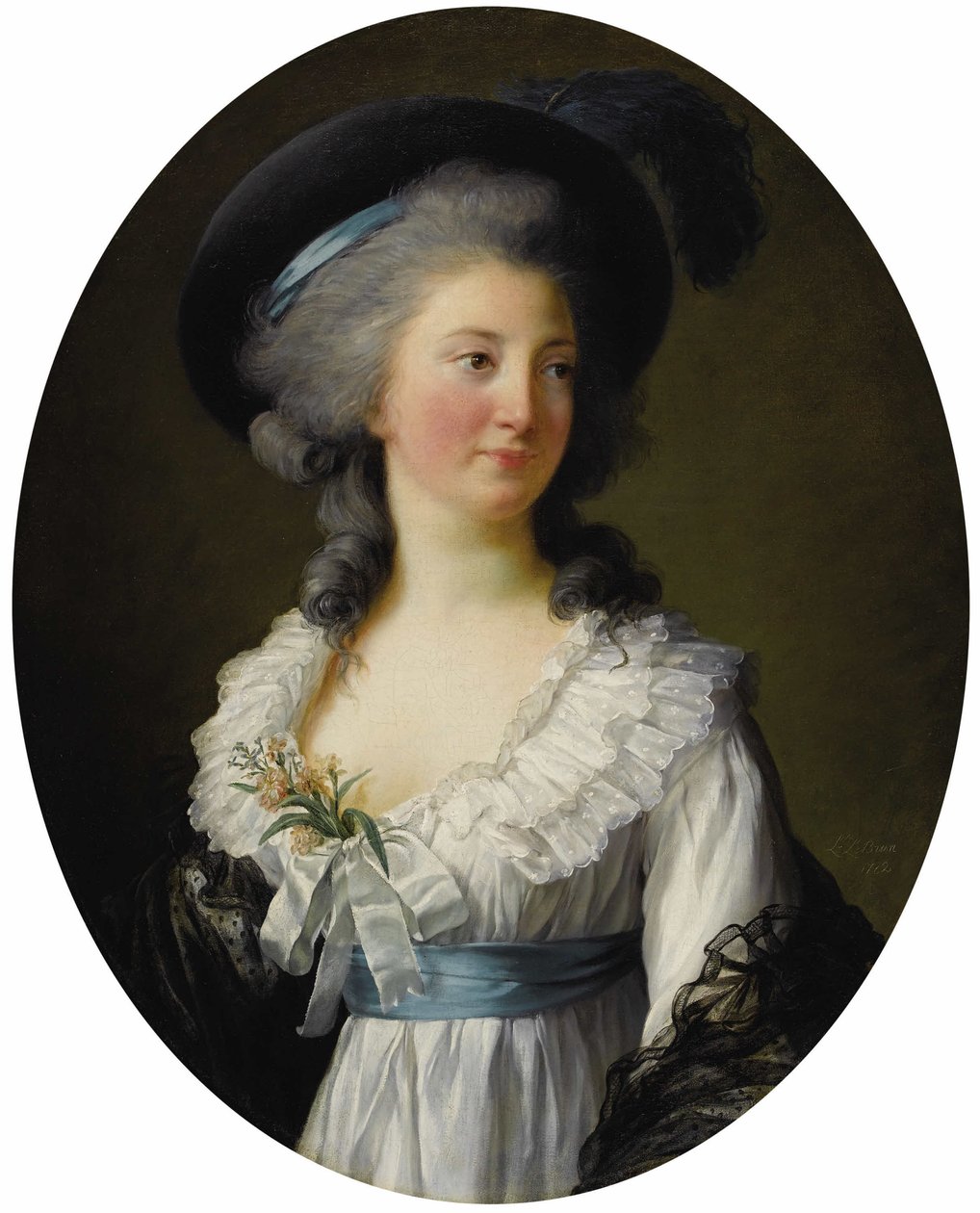 Portrait of Princess Elzbieta Izabela Lubomirska née Countess Czartoryska 1736-1816 autorstwa Elisabeth Louise Vigee Lebrun