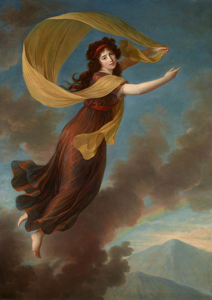 Portret księżnej Karoliny von Liechtenstein, z domu hrabiny von Manderscheid-Blankenheim 1768-1833 autorstwa Elisabeth Louise Vigee Lebrun