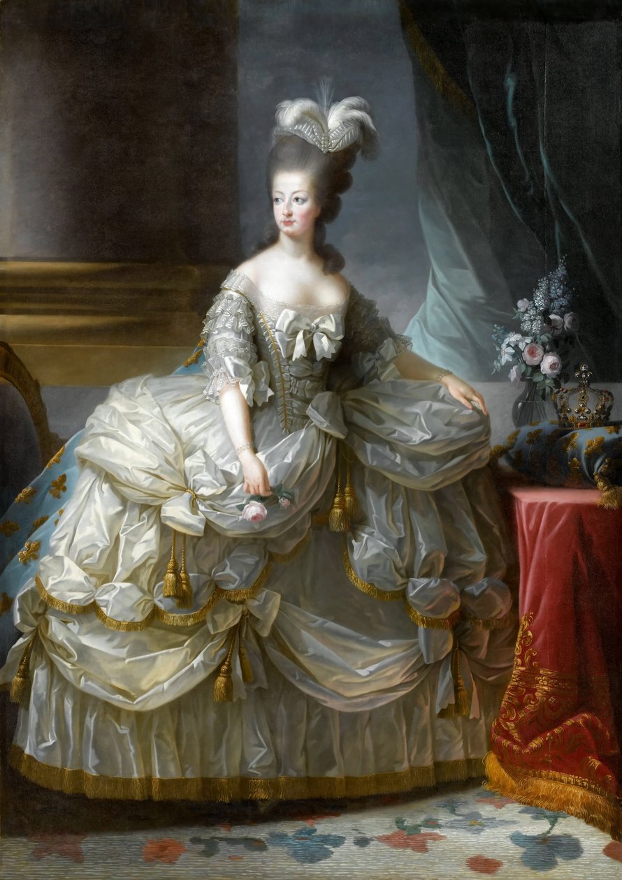 Portret królowej Marii Antoniny z Francji 1755-1793 autorstwa Elisabeth Louise Vigee Lebrun