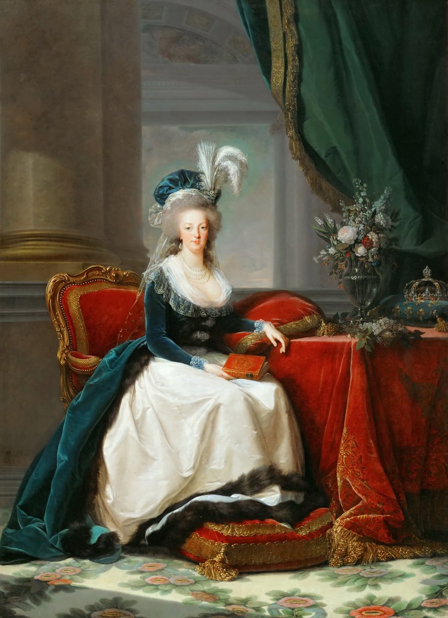 Portret królowej Marii Antoniny Francji 1755-1793, ok. 1788. autorstwa Elisabeth Louise Vigee Lebrun