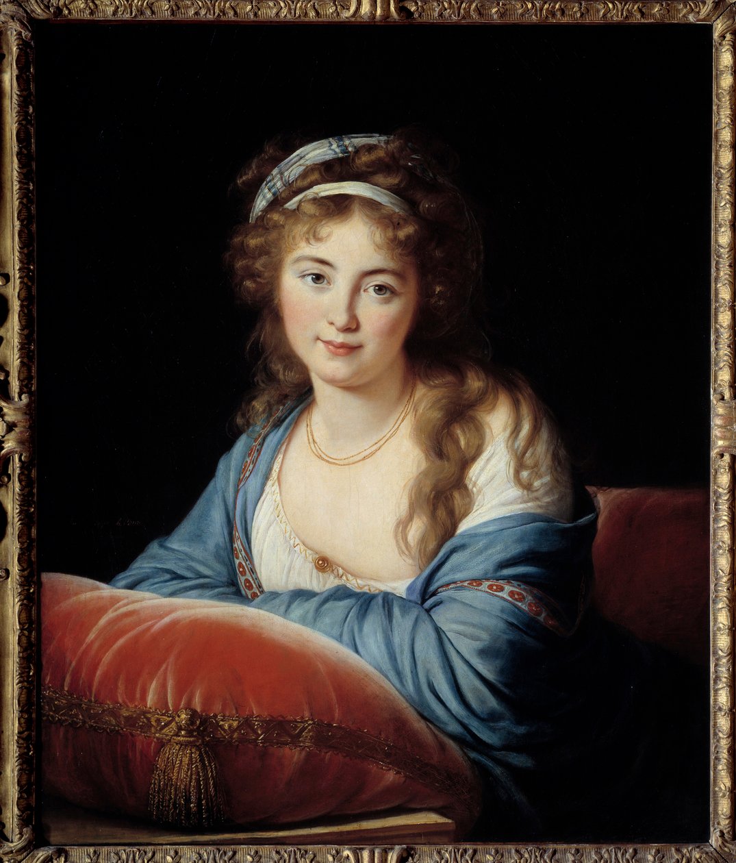 Portret hrabiny Katarzyny Vassilievny Skavronskaia (1761-1829) Dama Honorowa Katarzyny II Rosji Obraz Marie Elisabeth Louise Vigee Le brun (lub Vigee Lebrun lub Vigee Lebrun) (1755-1842) 1796 nd. 0,66x0,8 m - Portret Hrabiny autorstwa Elisabeth Louise Vigee Lebrun