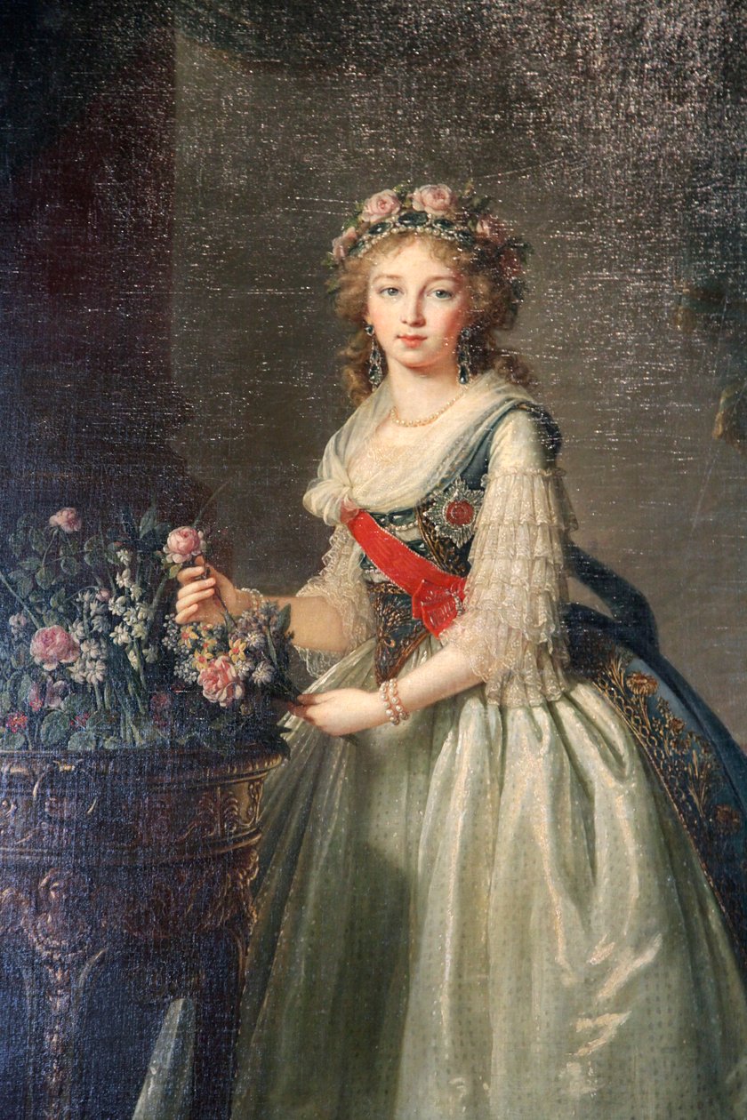 „Portret wielkiej księżnej Elżbiety Aleksiejewny”, 1795. autorstwa Elisabeth Louise Vigee Lebrun