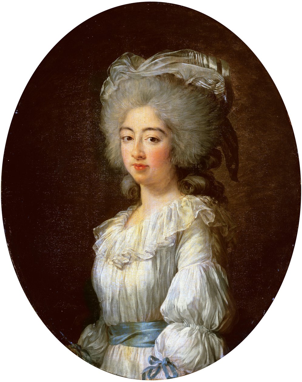Portret Louise Marie Josephine, hrabiny Prowansji, późniejszej królowej Francji autorstwa Elisabeth Louise Vigee Lebrun
