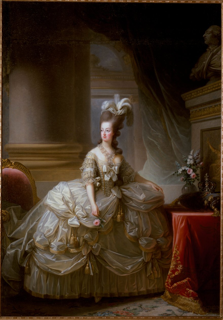 Portret królowej Francji Marii Antoniny autorstwa Elisabeth Louise Vigee Lebrun
