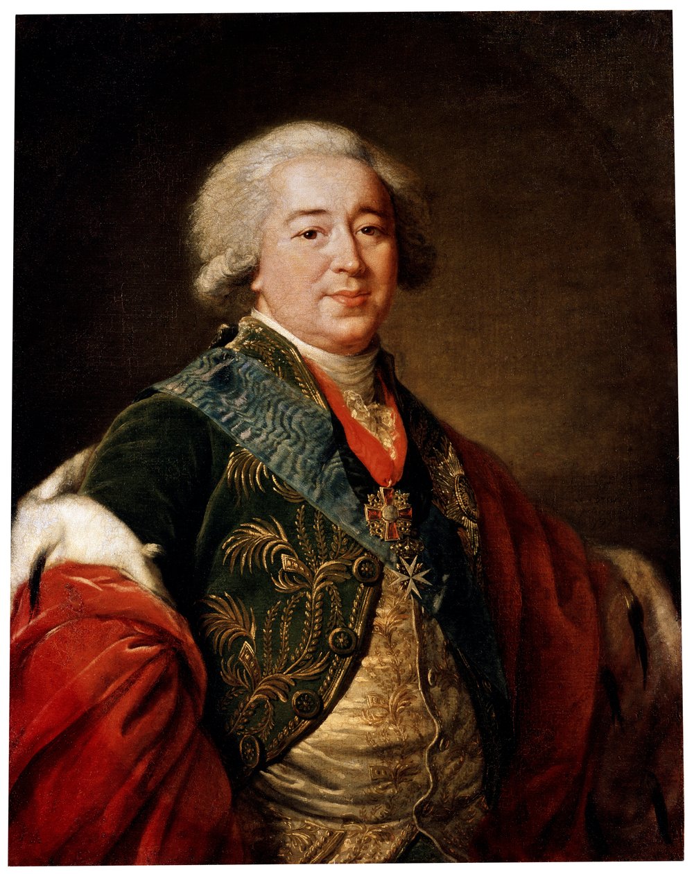 Portret wicekanclerza księcia Aleksandra Kurakina, 1797 autorstwa Elisabeth Louise Vigee Lebrun