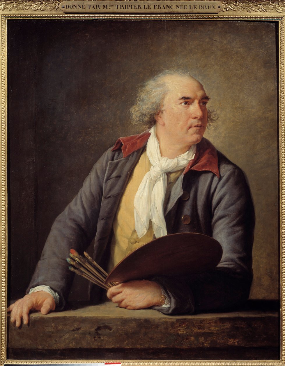Portret malarza Huberta Roberta (1733-1808). Obraz Marie Elisabeth Louise Vigee Le brun (lub Vigee-Lebrun lub Vigee Lebrun) (1755-1842) autorstwa Elisabeth Louise Vigee Lebrun