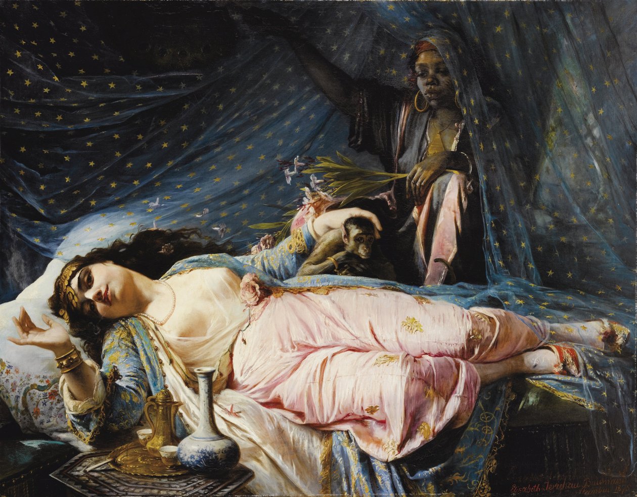Księżniczka Zainab Nazli Khanum (1853-1913) - Obraz Elisabeth Jerichau Baumann (Jerichau-Baumann) (1819-1881) autorstwa Elisabeth Maria Anna Jerichau Baumann