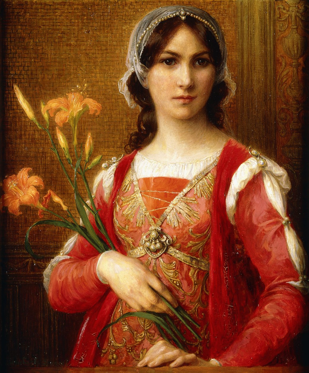 Beatrix Portinari, ok. 1913 (olej na płótnie) autorstwa Elisabeth Sonrel