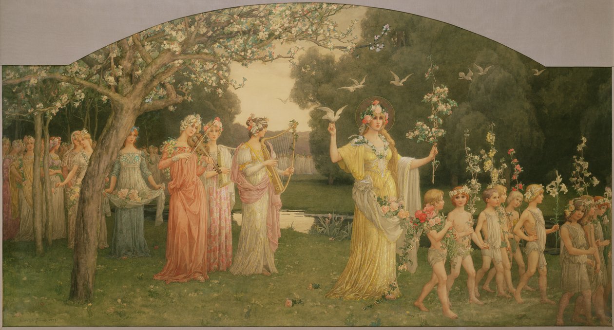 Procesja Flory autorstwa Elisabeth Sonrel