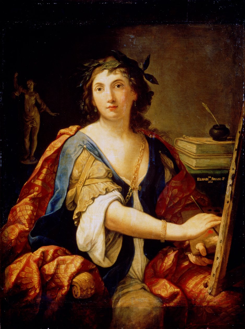 Autoportret Alegoria Malarstwa, 1658 autorstwa Elisabetta Sirani