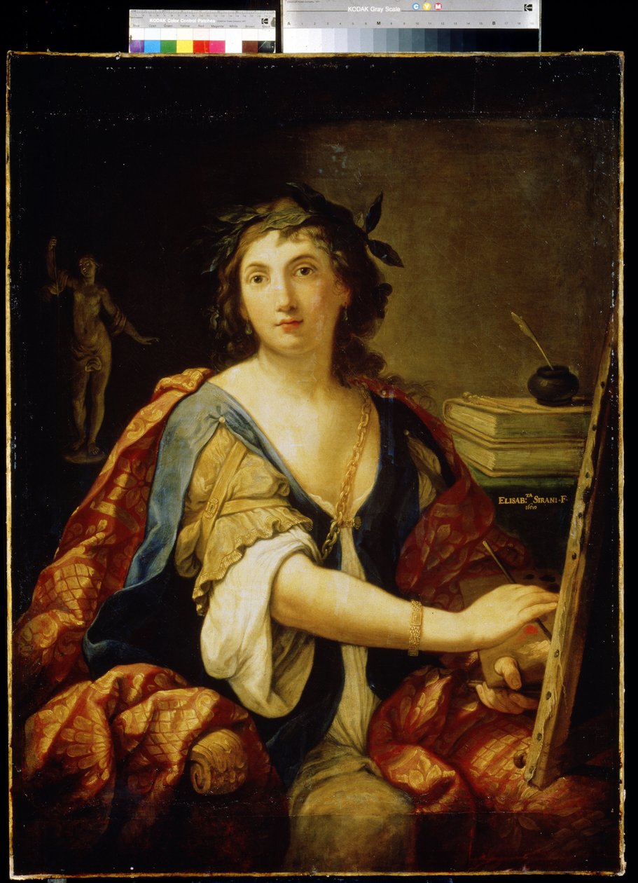 Alegoria malarstwa, autoportret, 1658 autorstwa Elisabetta Sirani