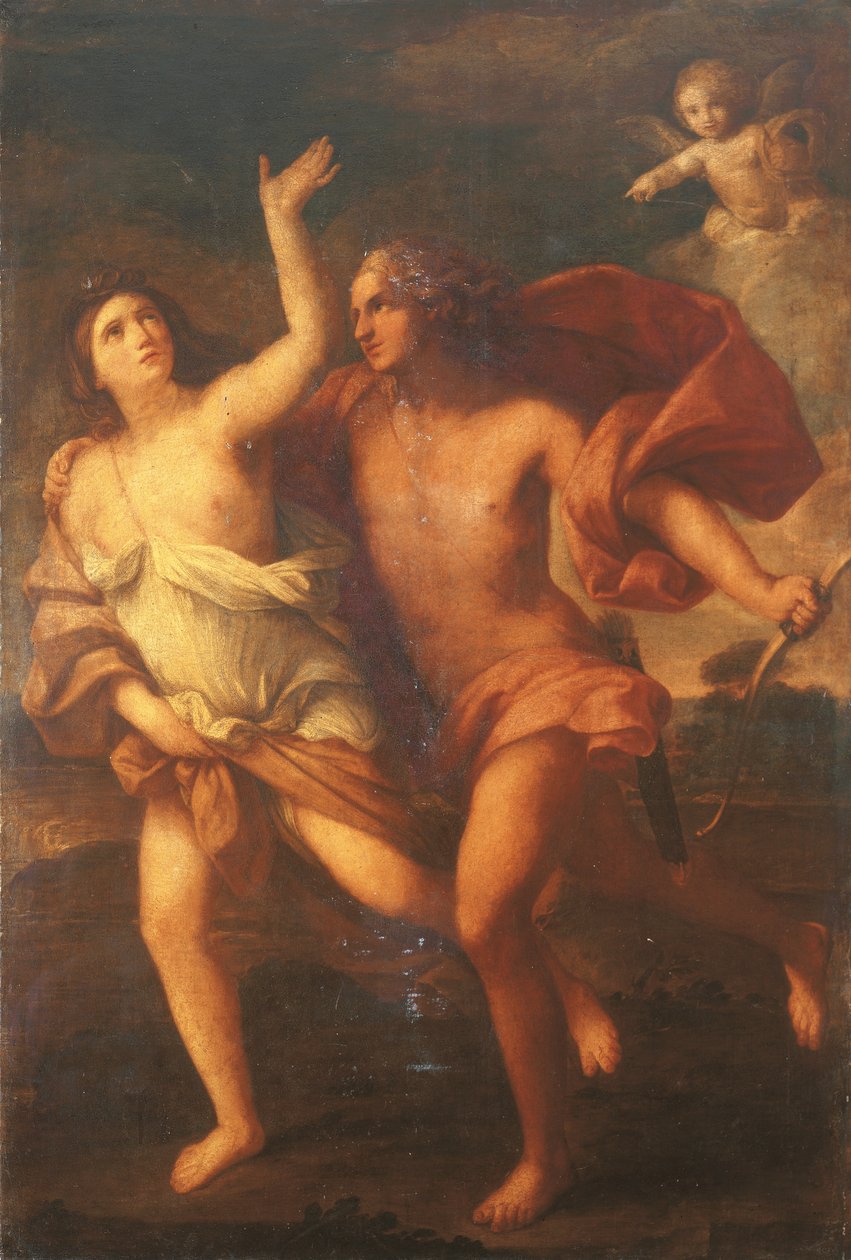 Daphne i Apollo autorstwa Elisabetta Sirani