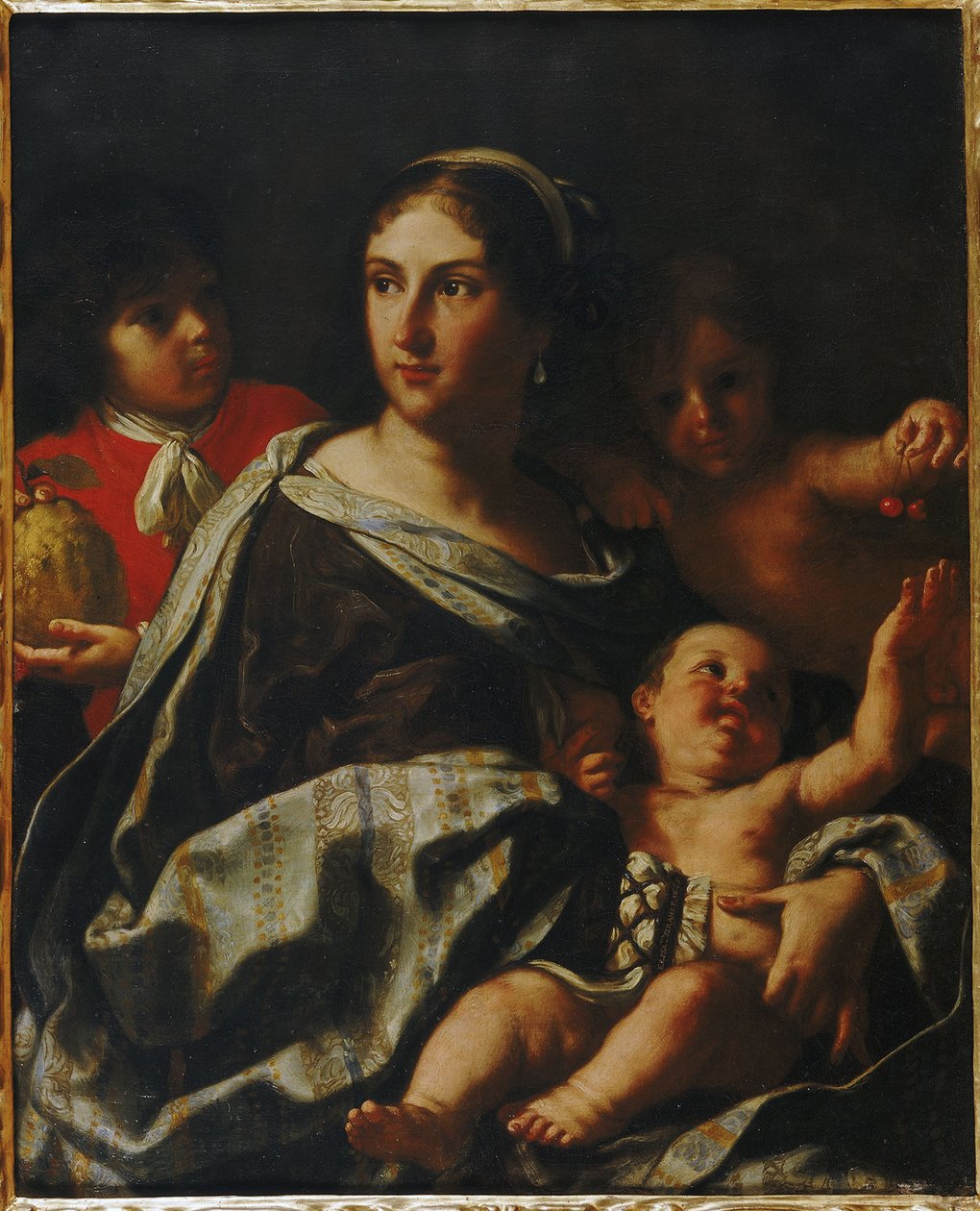 Portret Anny Marii Ranuzzi jako Alegoria Miłosierdzia, 1665. autorstwa Elisabetta Sirani