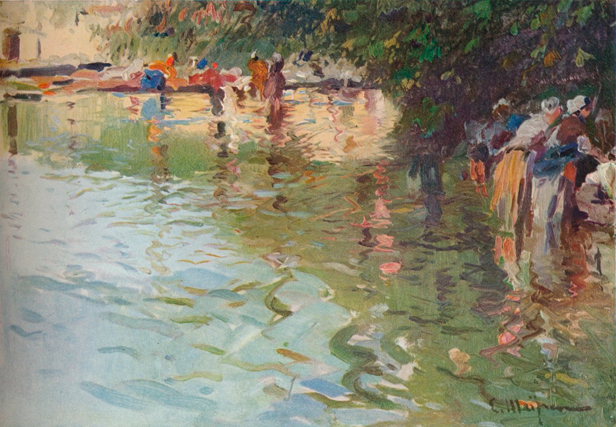 W Pontevedra, c1904 autorstwa Eliseo Meifren y Roig
