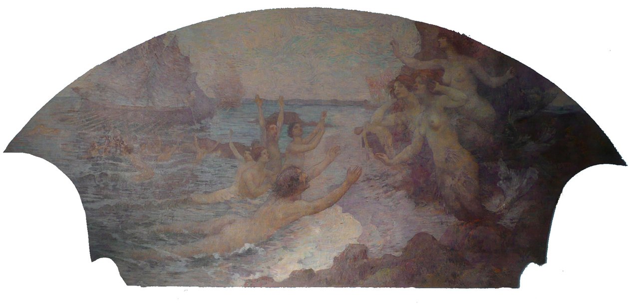 Lyric Arts - Muzyczna inspiracja - Boczny panel foyer Teatru Miejskiego w Rio de Janeiro autorstwa Eliseu Visconti