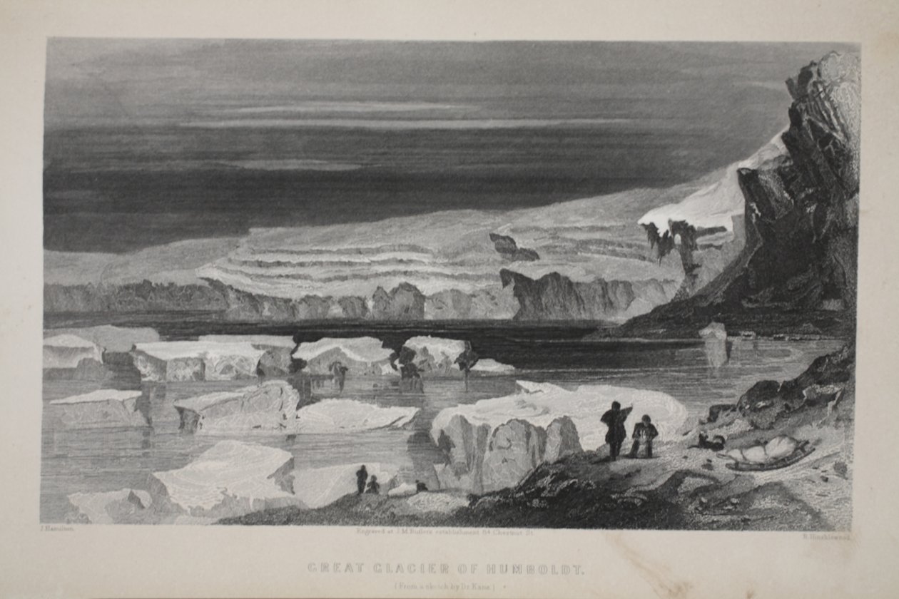 Wielki lodowiec Humboldta, ilustracja z 