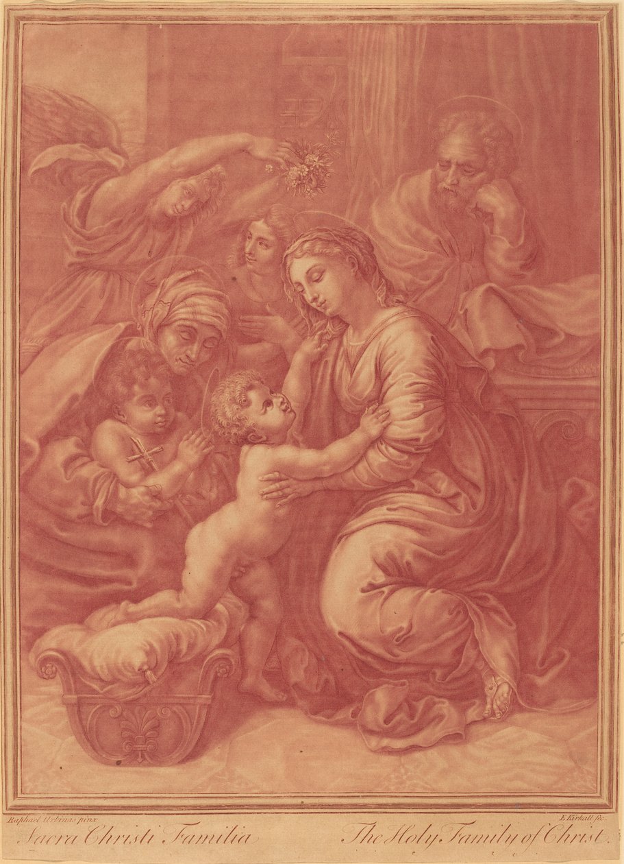Święta Rodzina autorstwa Elisha Kirkall after Raphael