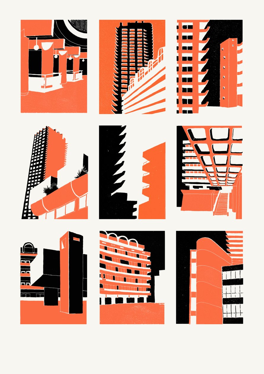 Barbakan, 2014 (sitodruk) autorstwa Eliza Southwood