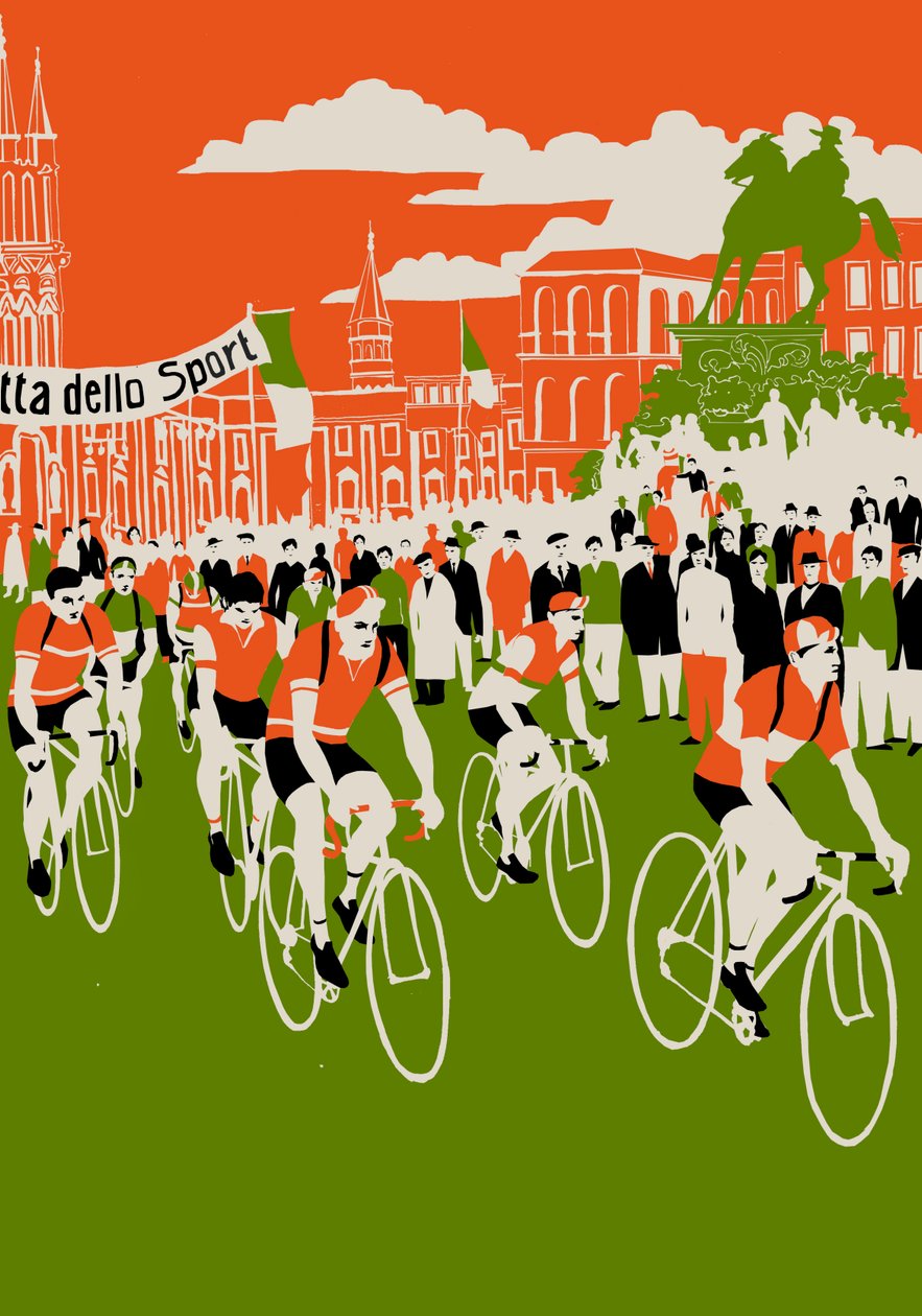 Giro, 2013 (sitodruk) autorstwa Eliza Southwood