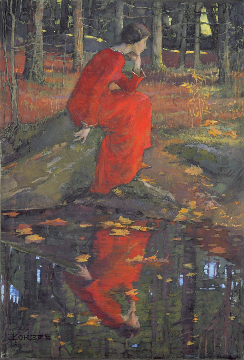 Liść autorstwa Elizabeth Adela Stanhope Forbes