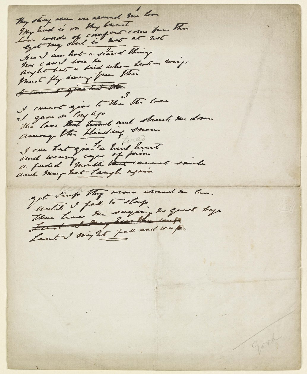 Folder z poezją autorstwa Elizabeth Eleanor Siddal