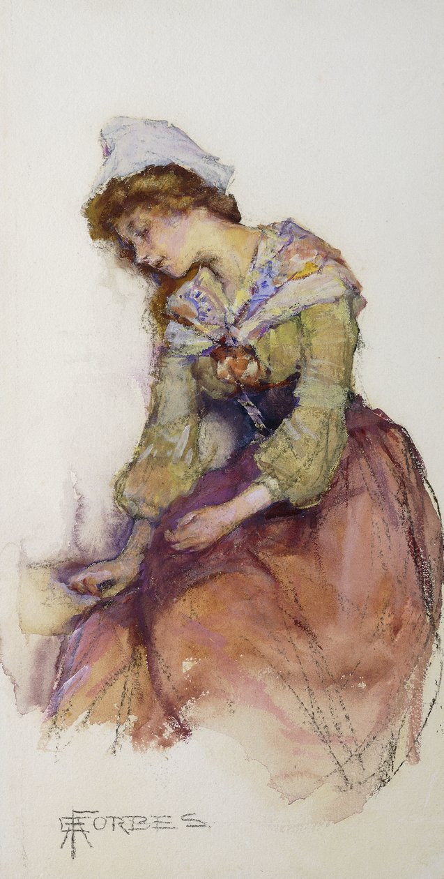Chwile bezczynności, autorstwa Elizabeth Adela Stanhope Forbes