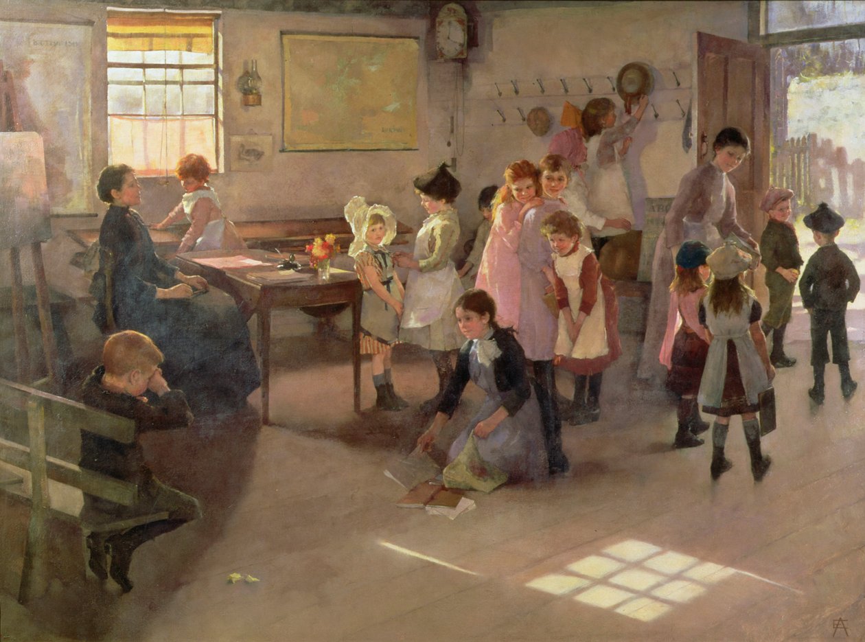 Szkoła nie ma, 1889 autorstwa Elizabeth Adela Stanhope Forbes