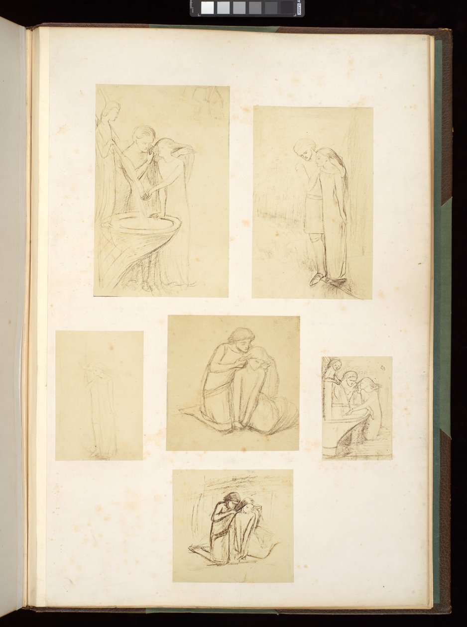 Projekty i szkice autorstwa Elisabeth Eleanor Siddal Rossetti autorstwa Elizabeth Eleanor (1834-62) Siddal