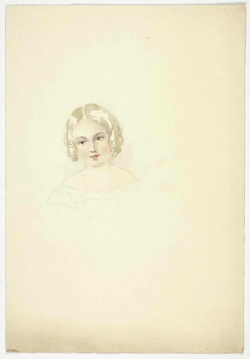 Portret głowy młodej dziewczyny autorstwa Elizabeth Murray