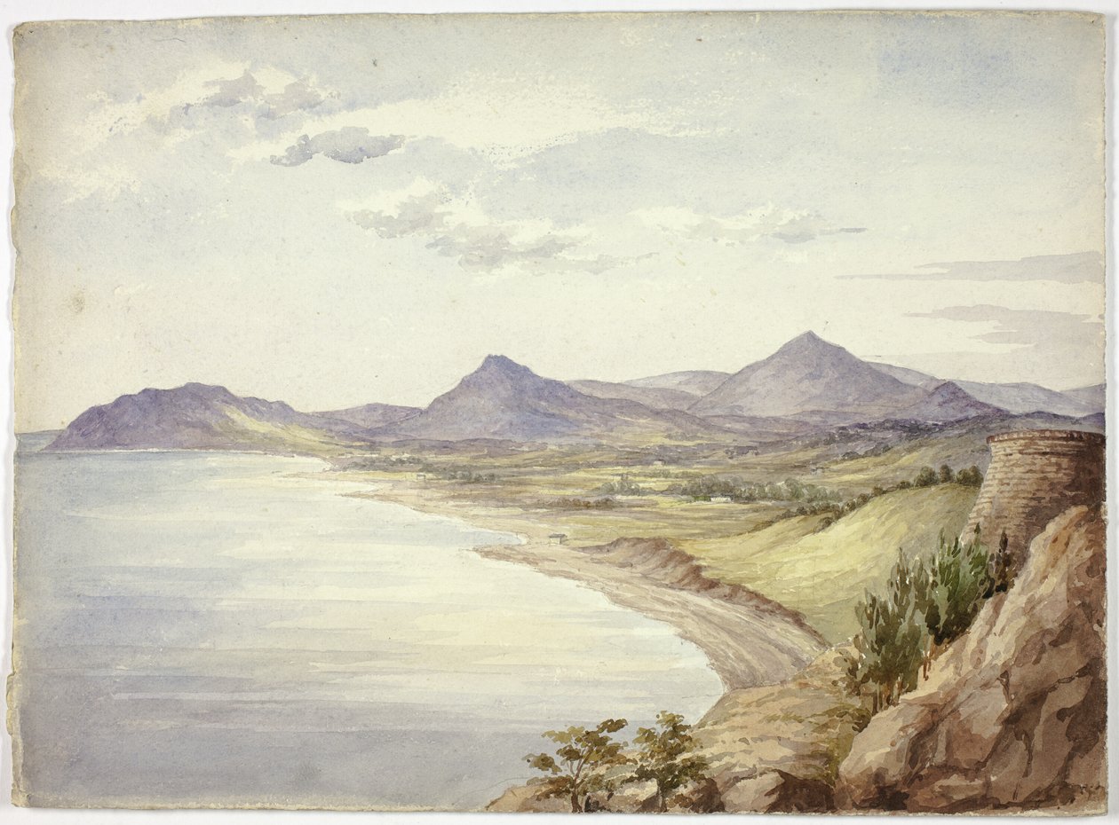 Zamek Wiktorii i Val Shanganagh, Dun Laoghaire autorstwa Elizabeth Murray