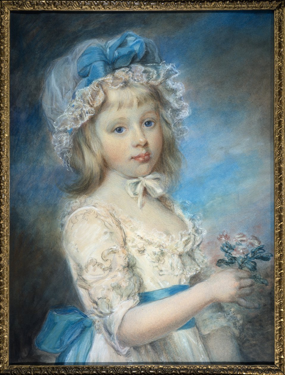 Portret Lady Georgiany Cavendish (akwarela i kreda na papierze) autorstwa Elizabeth Royal