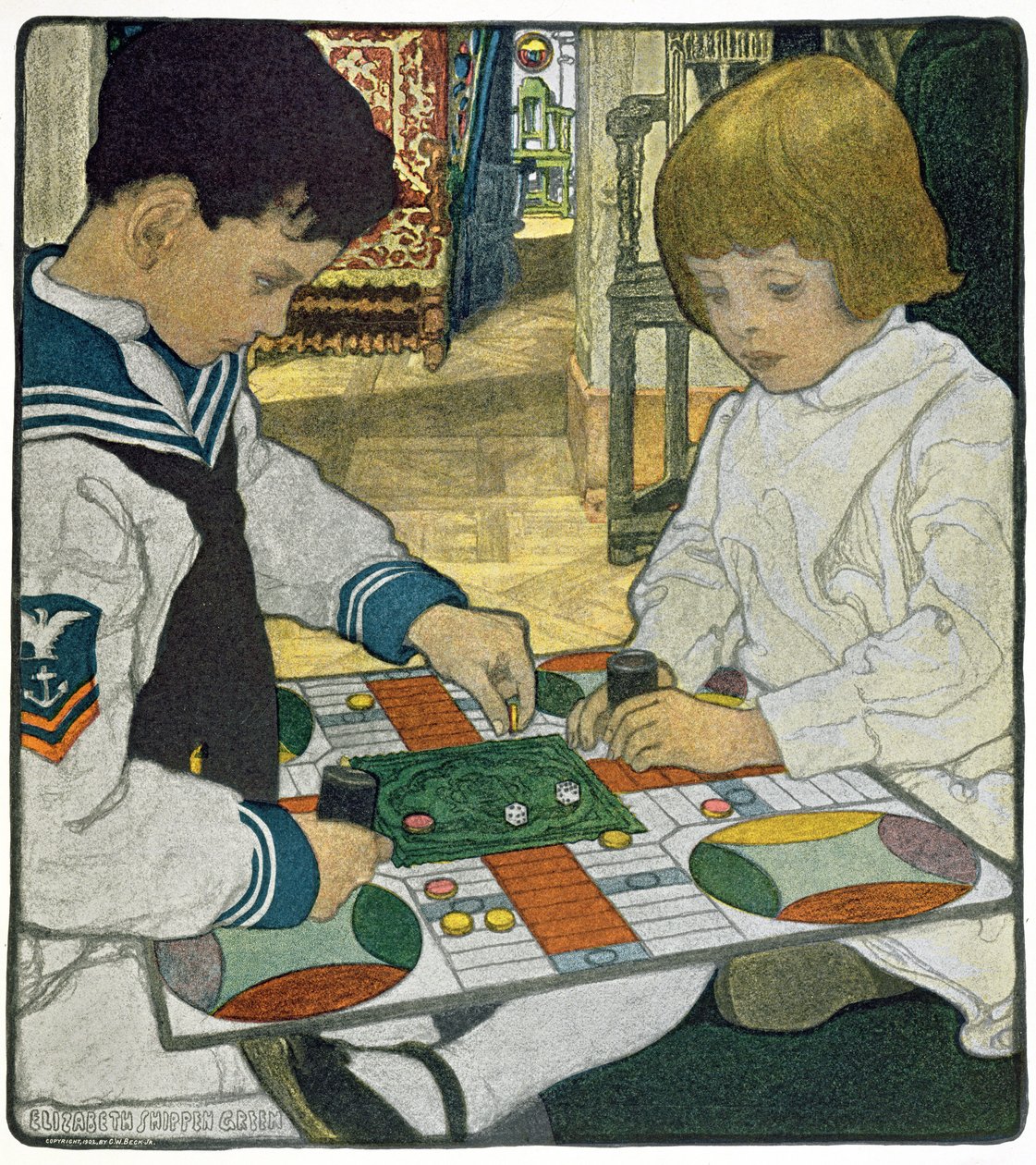 Deszczowe popołudnie autorstwa Elizabeth Shippen Green