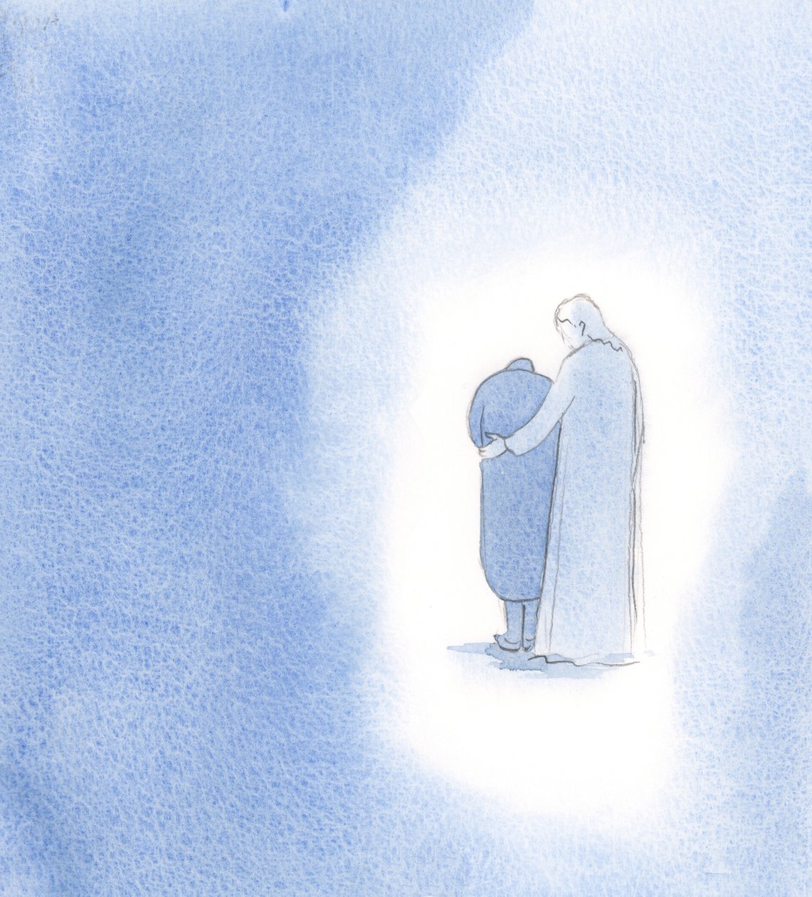 Przez moje cierpienia, powiedział Chrystus, zrodzony w jedności z Nim, to tak, jakbym rodziła wiarę innych., 2000 (w/c na papierze) autorstwa Elizabeth Wang