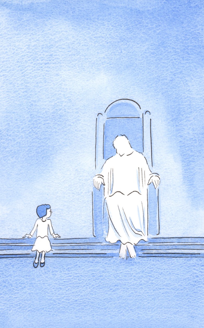 Chrystus poprosił mnie, abym mówił jak dziecko ignoranckie, ale bliskie Niemu z powodu wiary, pokuty i przyjaźni, 2002 (w/c na papierze) autorstwa Elizabeth Wang