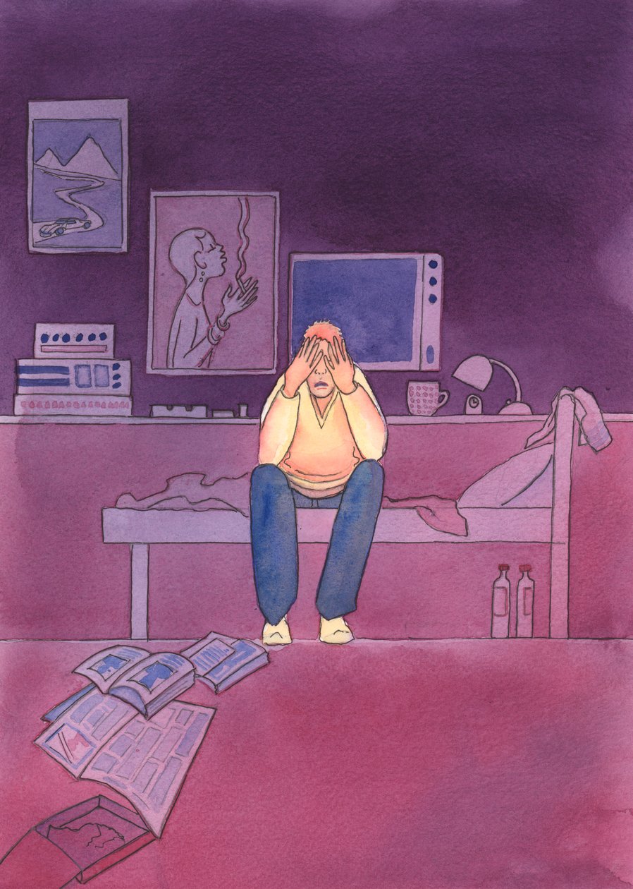 Bóg widzi z Nieba każdą naszą myśl, słowo i czyn, 2004 (w/c na papierze) autorstwa Elizabeth Wang