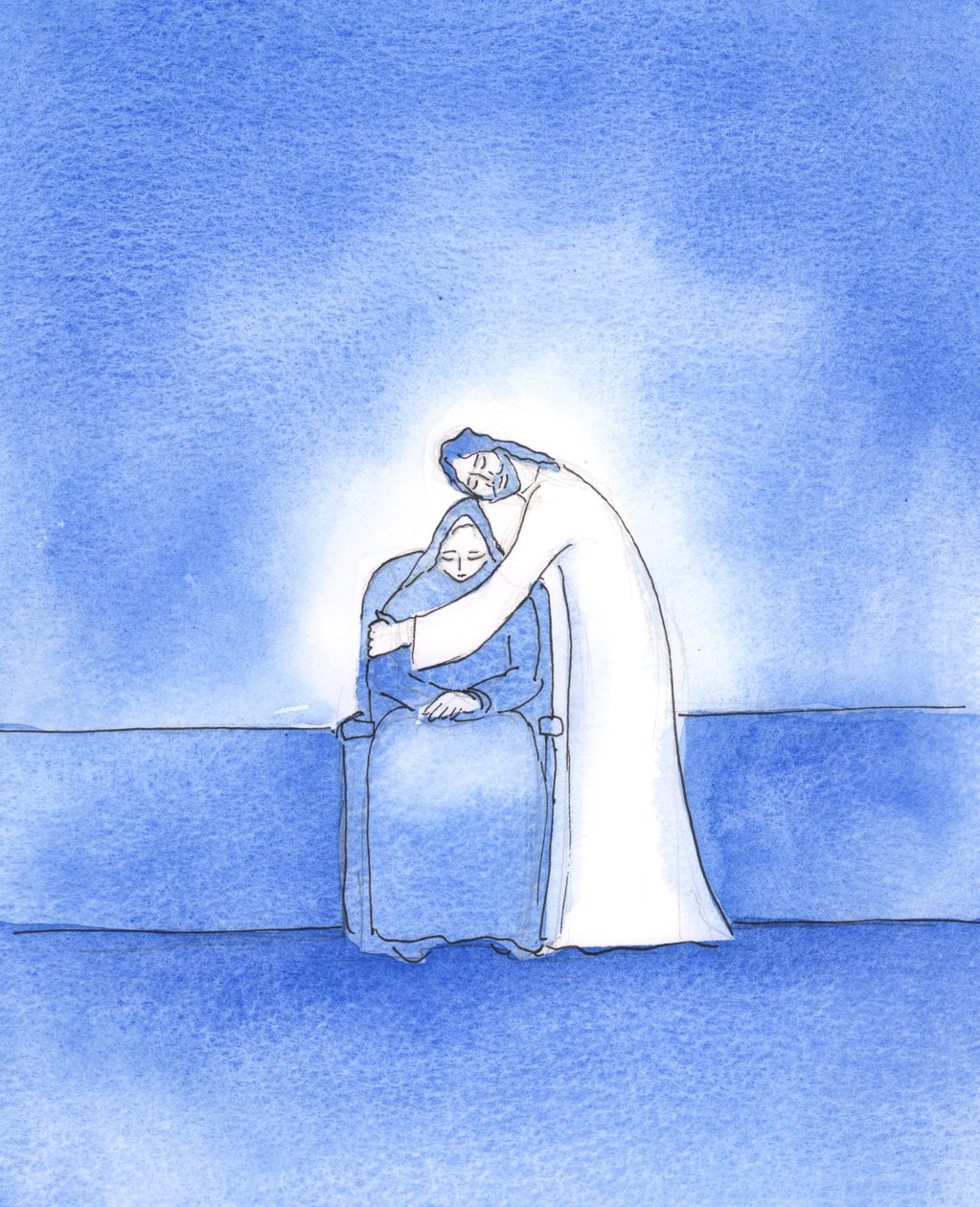 Tak dobry jest Chrystus, nasz Pan, że okazuje swoją wdzięczność za szczególne starania, aby czynić Jego Wolę, 2003 (w/c na papierze) autorstwa Elizabeth Wang