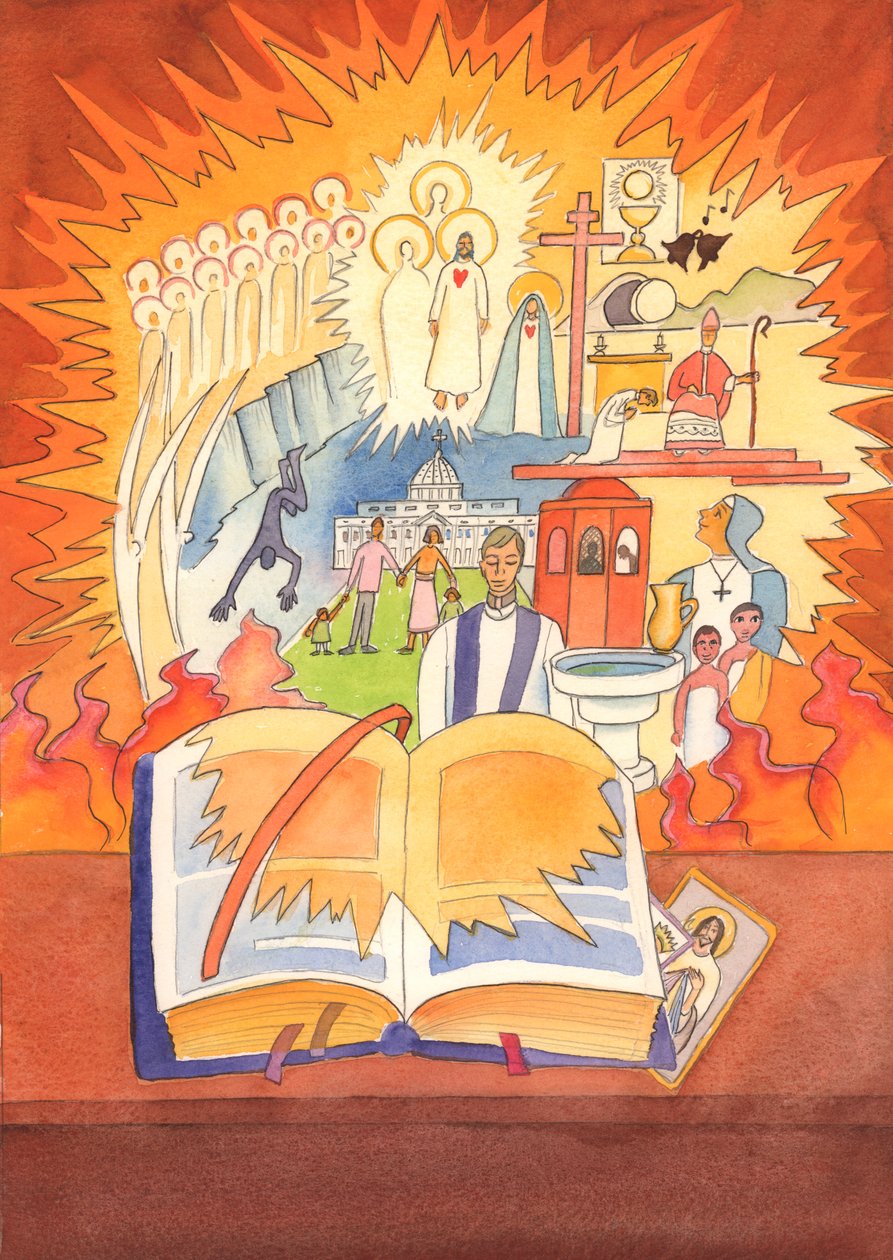 Całość wiary katolickiej zawarta jest w Mszale i celebrowana w Liturgii, 2003 (w/c na papierze) autorstwa Elizabeth Wang