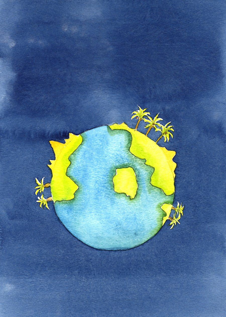 Dzieło Bożego stworzenia, zanim stworzył ludzi, 2001 (w/c na papierze) autorstwa Elizabeth Wang