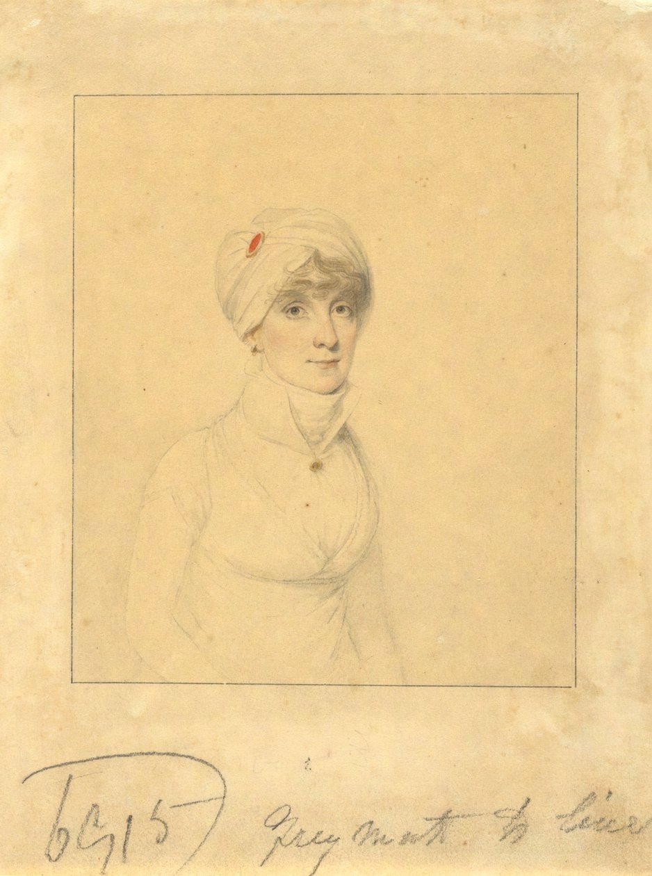 Faith Trumbull (córka gubernatora Johna Trumbulla, Jr.; żona Daniela Wadswortha z Hartford) autorstwa Elkanah Tisdale