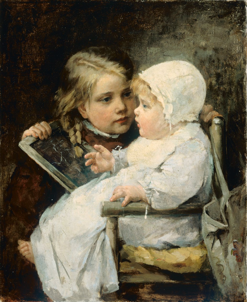 Młody artysta, 1885 autorstwa Ellen Kendall Baker