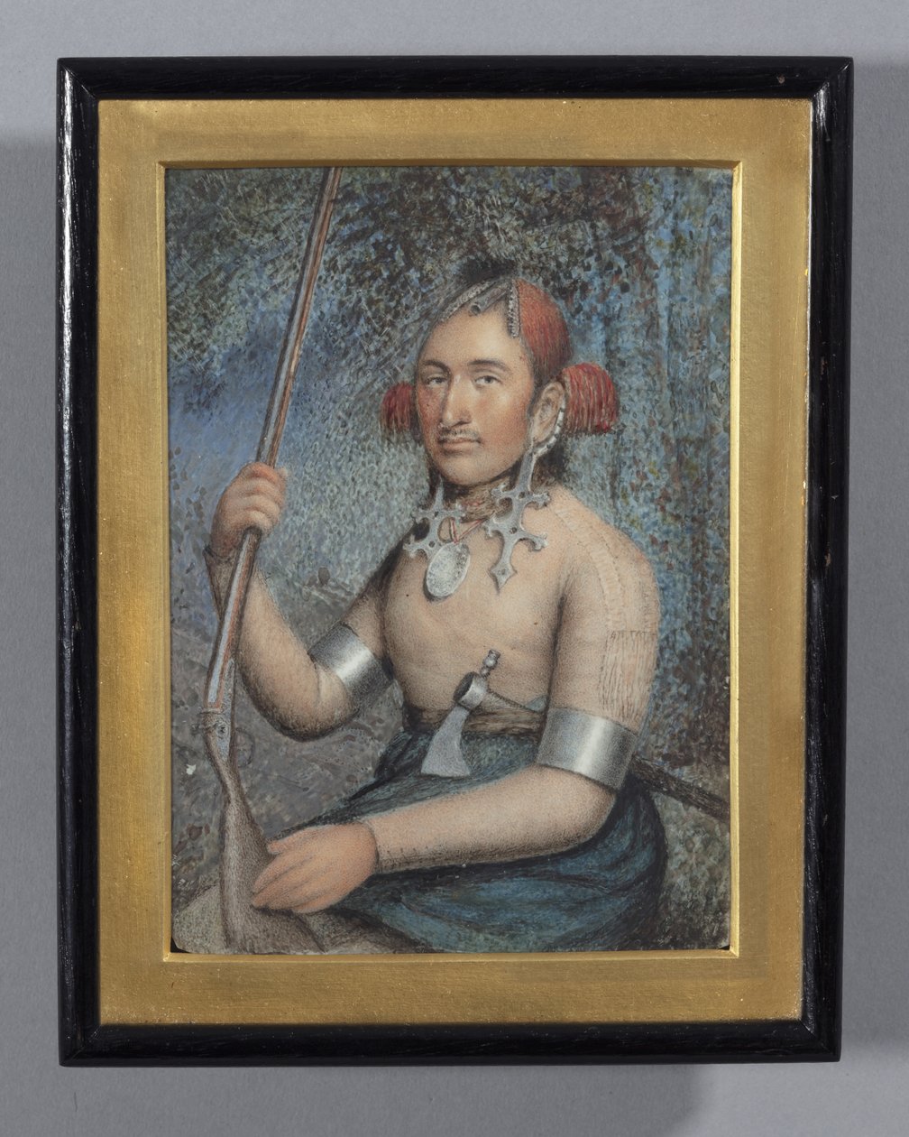Indianin północnoamerykański, 1808 autorstwa Ellen Sharples