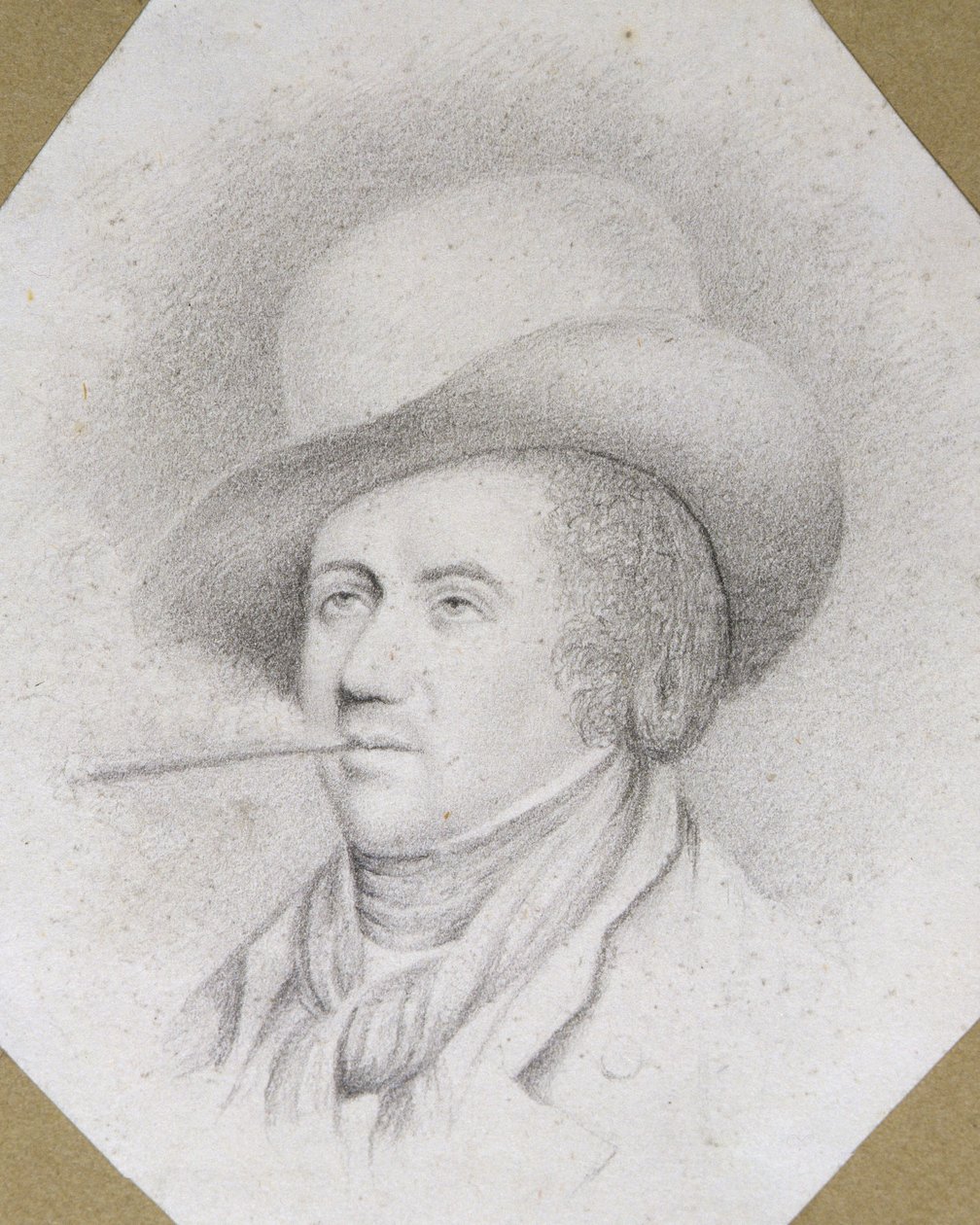 Portret księcia de Liancourt (1747-1827) według obrazu Jamesa Sharplesa (ok. 1751-1811) (ołówek na papierze) autorstwa Ellen Sharples